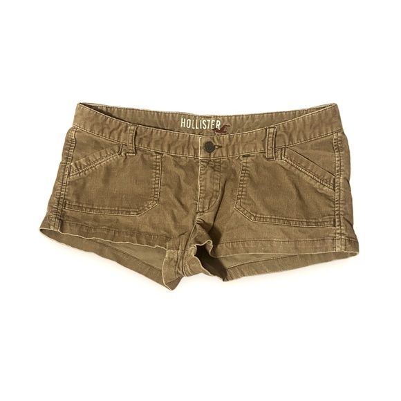 Cool Beige-Brown Corduroy Short Shorts (Hollister) - Picture 1 of 3